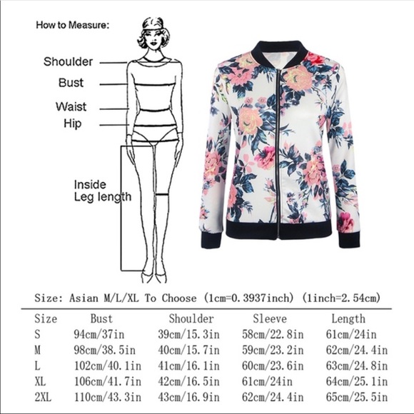 Black Floral Bomber Jacket - Picture 4 of 4